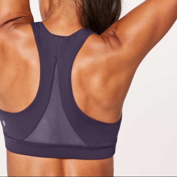 Lululemon purple mesh invigorate sports bra 6 - Picture 3 of 7